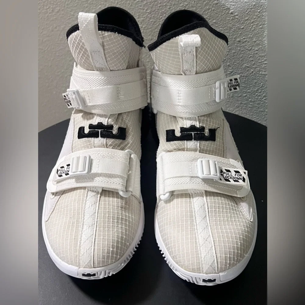 Nike Lebron Soldier XIII 13 SFG TB White Black  CN9809-113 Basketball Sneakers - Picture 3 of 14